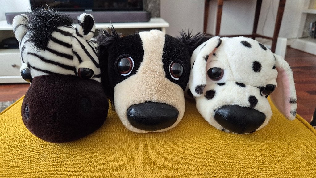 set van 3 pluche speelgoed, Ophalen, Overige typen, Zo goed als nieuw, Middelgroot (20 tot 80 cm)