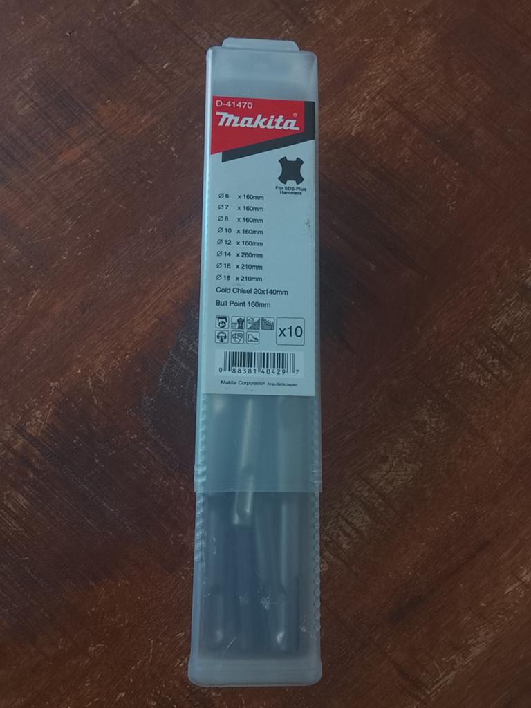 Makita D-41470 SDS-Plus Boren- en Beitelset (10-delig), Ophalen of Verzenden