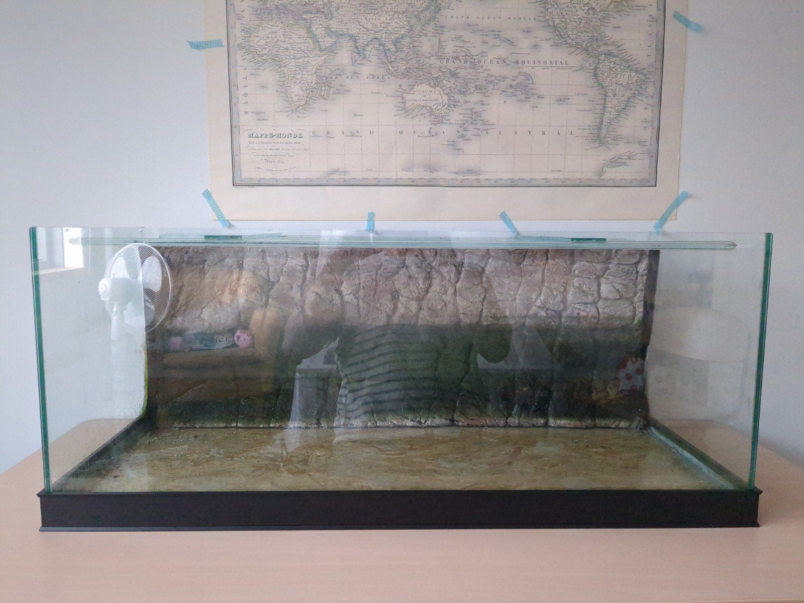 aquarium 104x42x42, Ophalen, Inclusief slangen, Gebruikt, Leeg aquarium