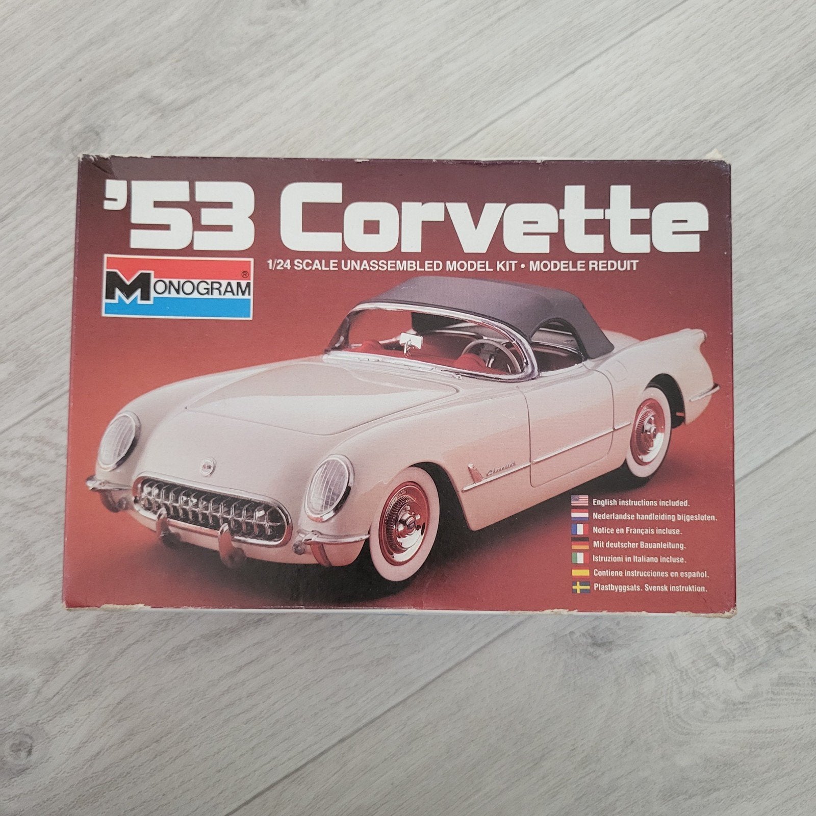 Monogram '53 Corvette Modelbouwkit - Compleet, 1/24, Auto, 1:32 tot 1:50, Nieuw, Ophalen of Verzenden