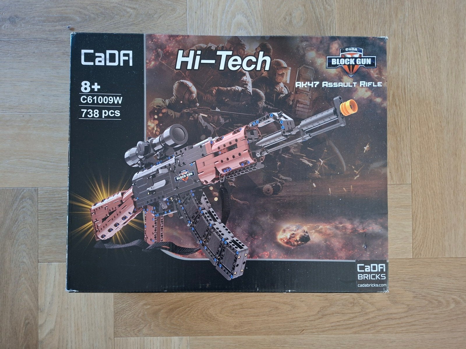 CaDA Hi-Tech C61009W AK47 Assault Rifle lego nep, Ophalen of Verzenden, Zo goed als nieuw, Overige merken