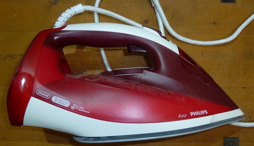 Philips Azur stoomstrijkijzer met doos en boekjes, Ophalen of Verzenden, Zo goed als nieuw, Strijkijzer met snoer