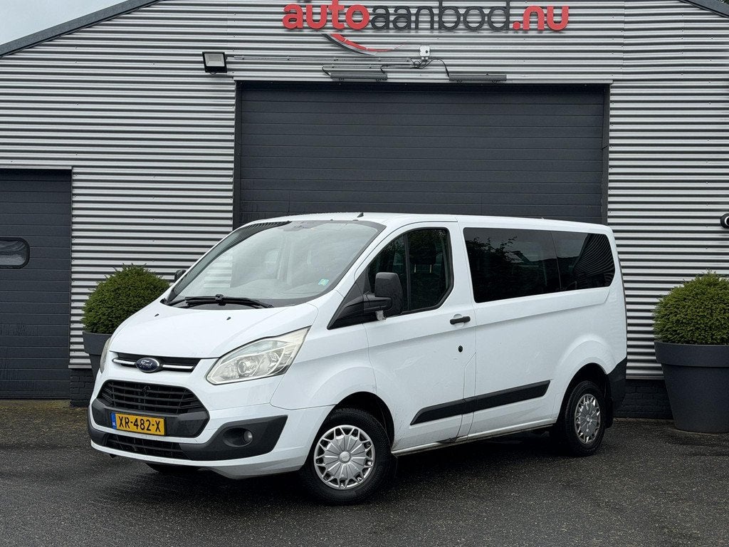 Ford Transit Custom 300 2.2 TDCI L1H1 Trend 9 Pers | Airco |, Voorwielaandrijving, Euro 5, Gebruikt, Wit