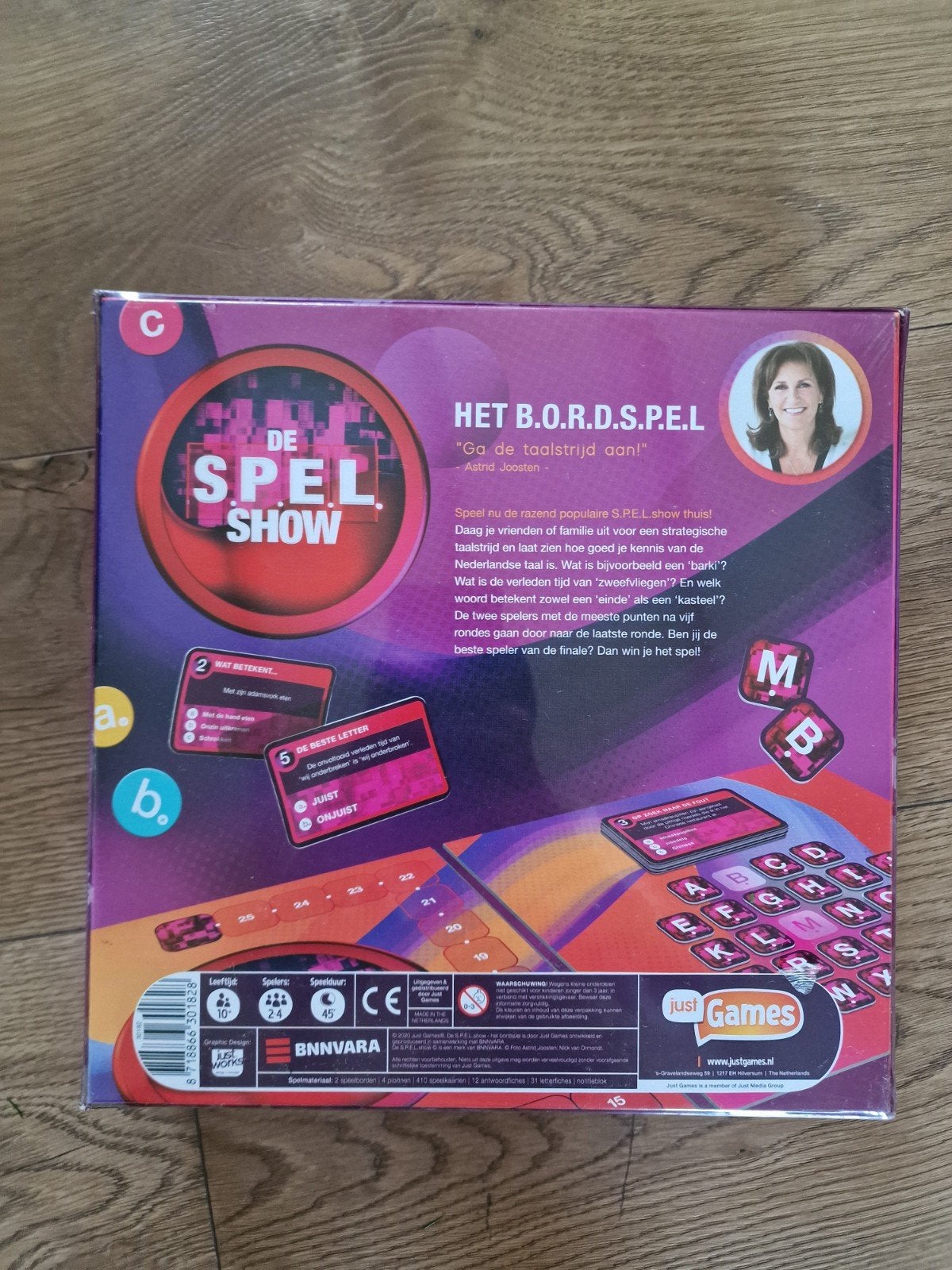 De Spel Show - Het B.O.R.D.S.P.E.L. - Gloednieuw!, Drie of vier spelers, Ophalen of Verzenden, Nieuw, Just Games