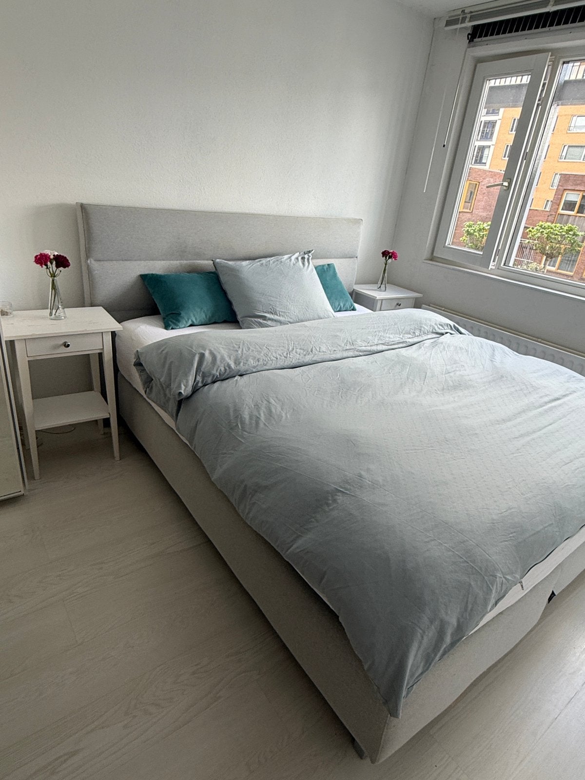 Bed, Ophalen, Tweepersoons, Zo goed als nieuw, 160 cm