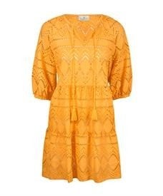 Watercult okergele beach jurk met broderie anglaise, Kleding | Dames, Maat 38/40 (M), Geel, Watercult, Ophalen of Verzenden