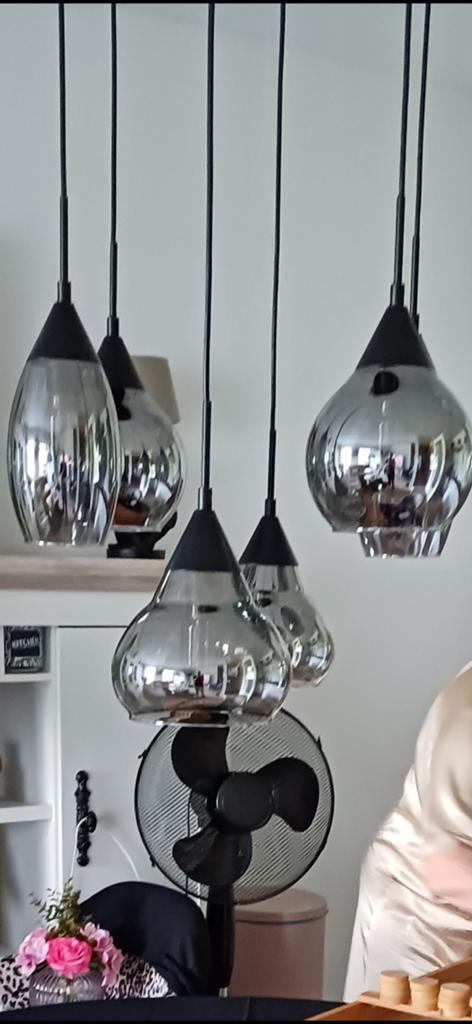 Prachtige hanglamp, Huis en Inrichting, Lampen | Hanglampen, Ophalen, Zo goed als nieuw, 75 cm of meer