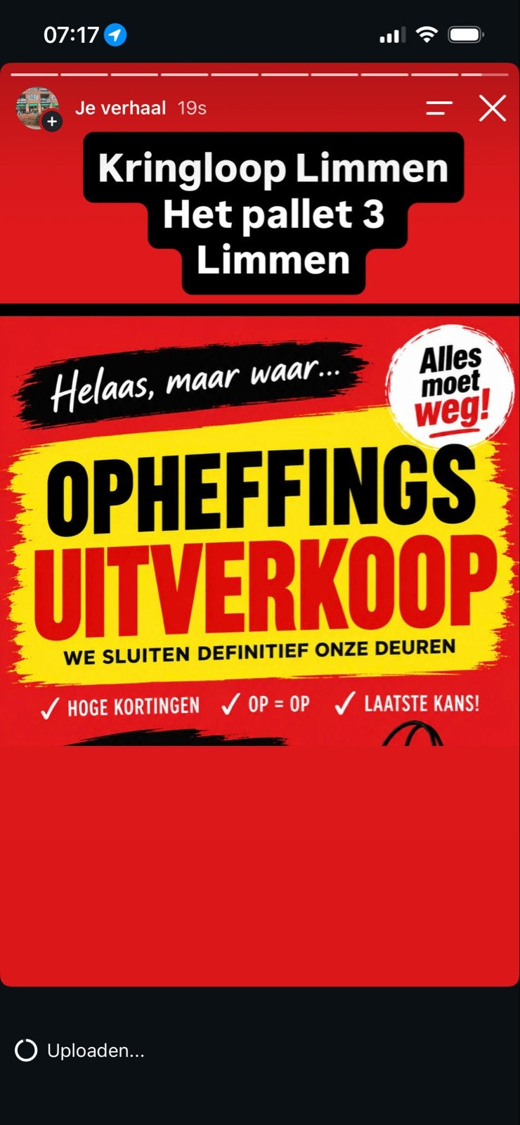 OPHEFFINGSUITVERKOOP !! KRING INLOOP LIMMEN, Diversen, Ophalen of Verzenden