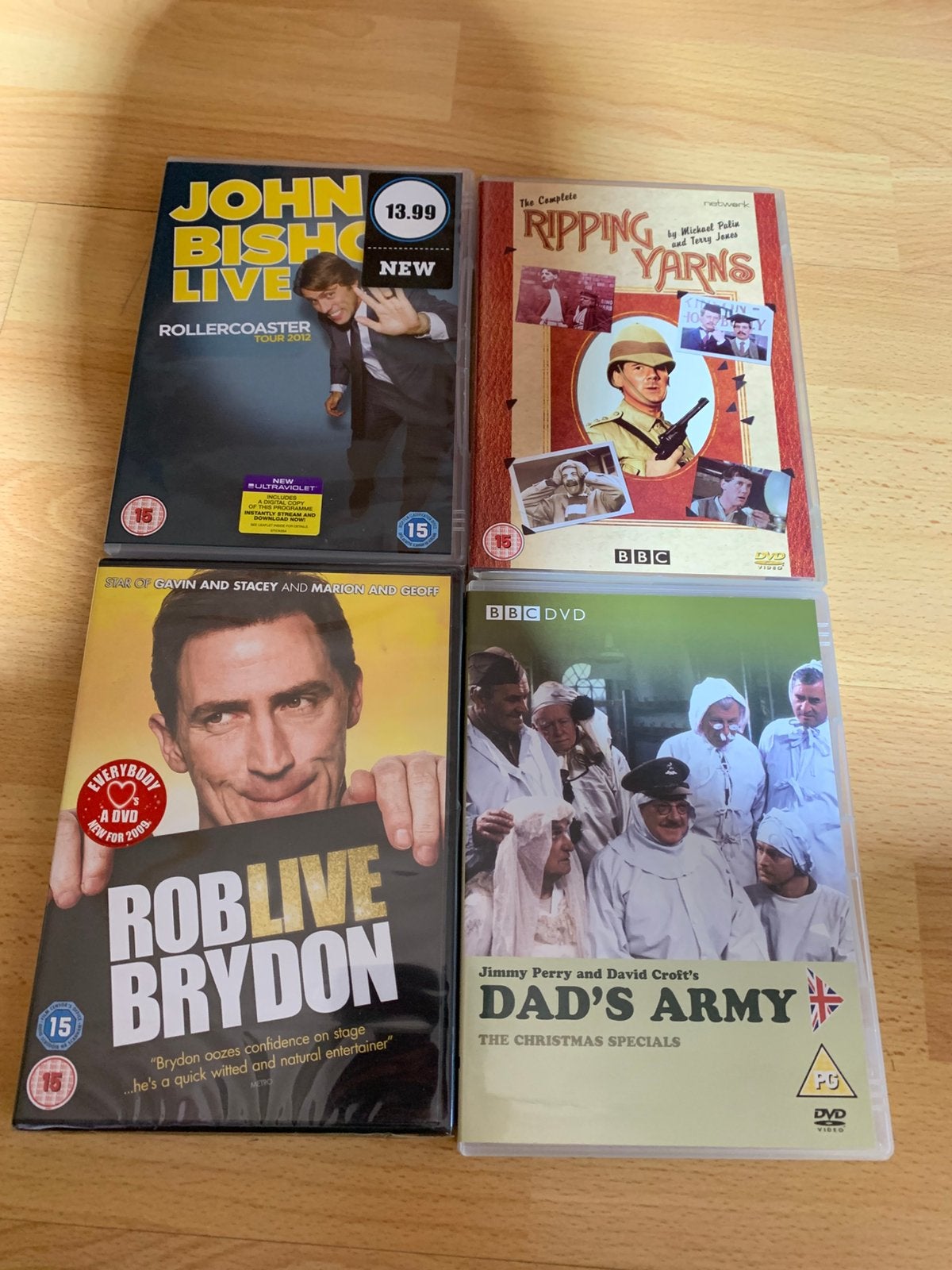 4 DVD’s van oa Rob Bryton  BBC comedie, Alle leeftijden, Ophalen of Verzenden, Zo goed als nieuw