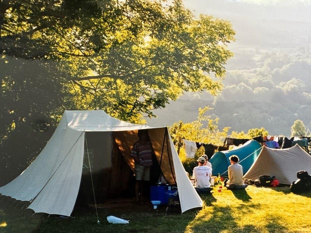 Mooie de Waard tent type Zilvermeeuw, Caravans en Kamperen, Tenten, Ophalen, Gebruikt, Tot en met 4