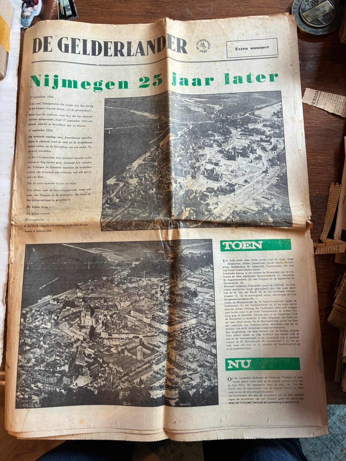 De Gelderlander: Nijmegen 25 jaar later (1969), Ophalen of Verzenden, Gelezen, Krant