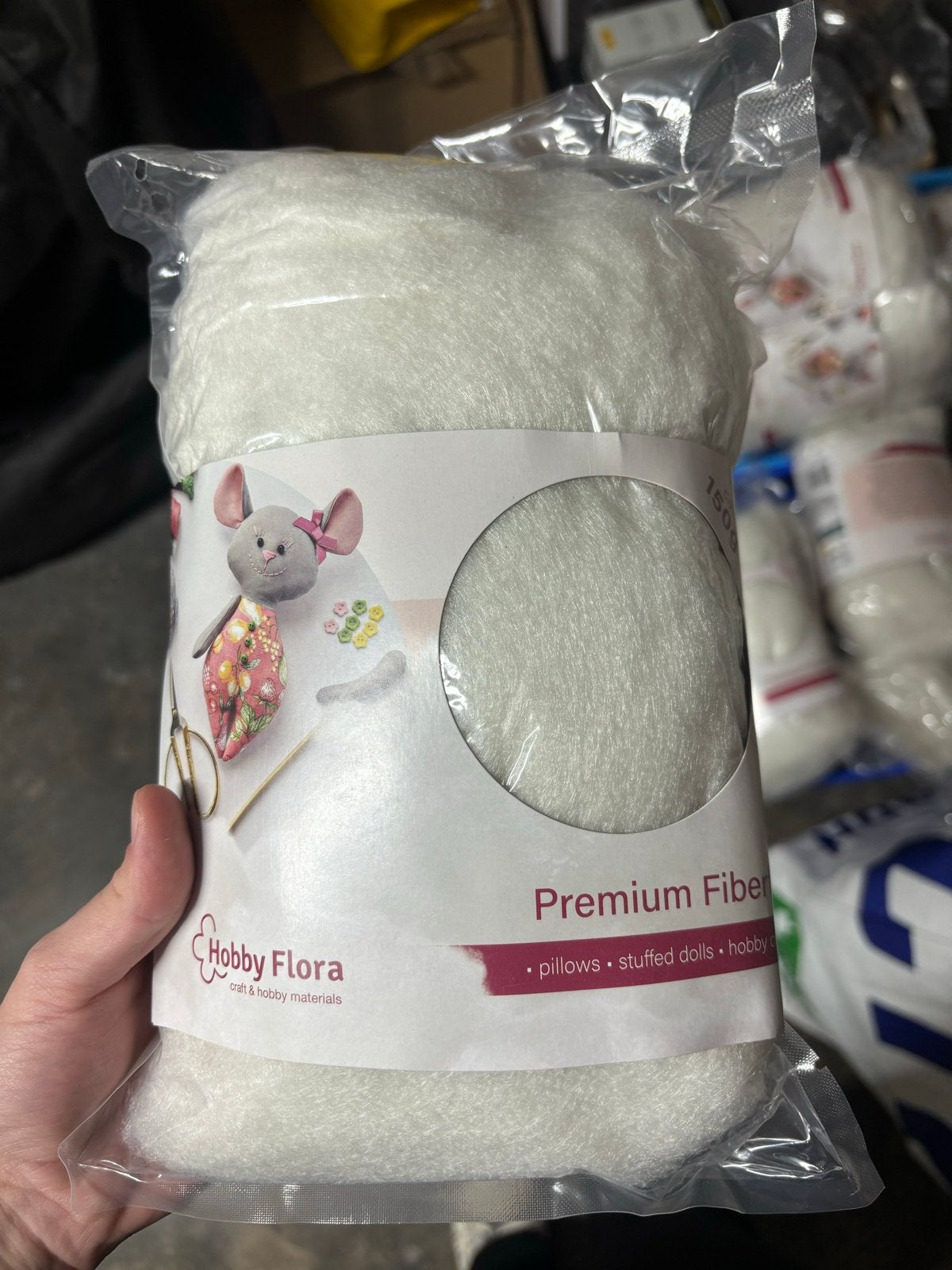 Hobby Flora Premium Fiberfill - 150g vulling voor knutselen, Overige thema's, Textiel, Nieuw, Ophalen of Verzenden
