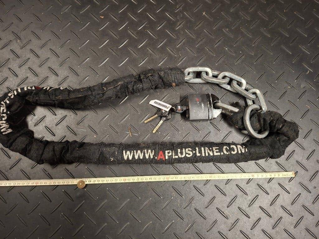 Robuust Kettingslot met Sleutels, L=170 cm, Fietsen en Brommers, Ophalen of Verzenden, Gebruikt, Slot