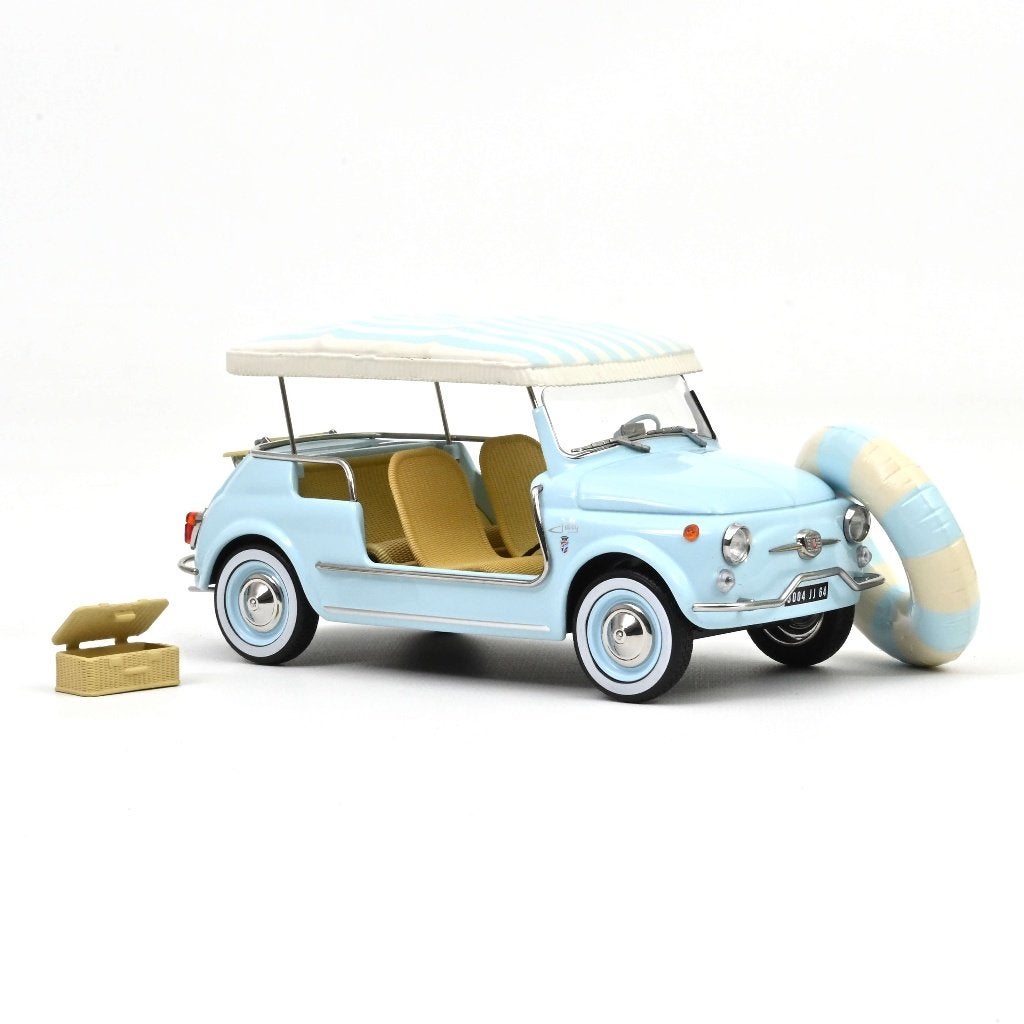 Norev 1:18 Fiat 500 Jolly 1965 Blue. Levering 10-2026, -, Nieuw, Norev, Ophalen of Verzenden