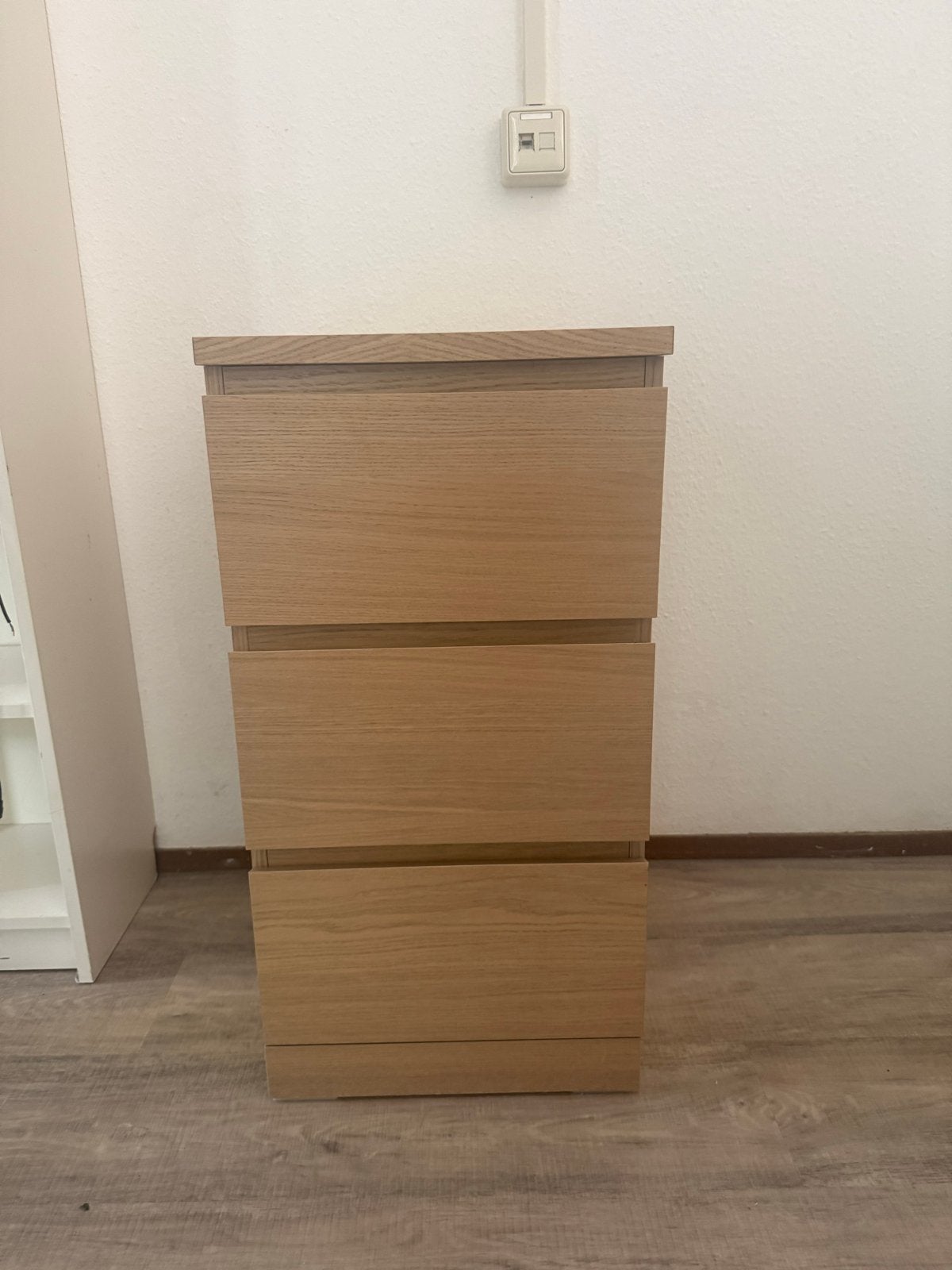 Houten ladekast met 3 laden - Gebruikt, Huis en Inrichting, Ophalen, Minder dan 50 cm, Gebruikt, 100 tot 150 cm