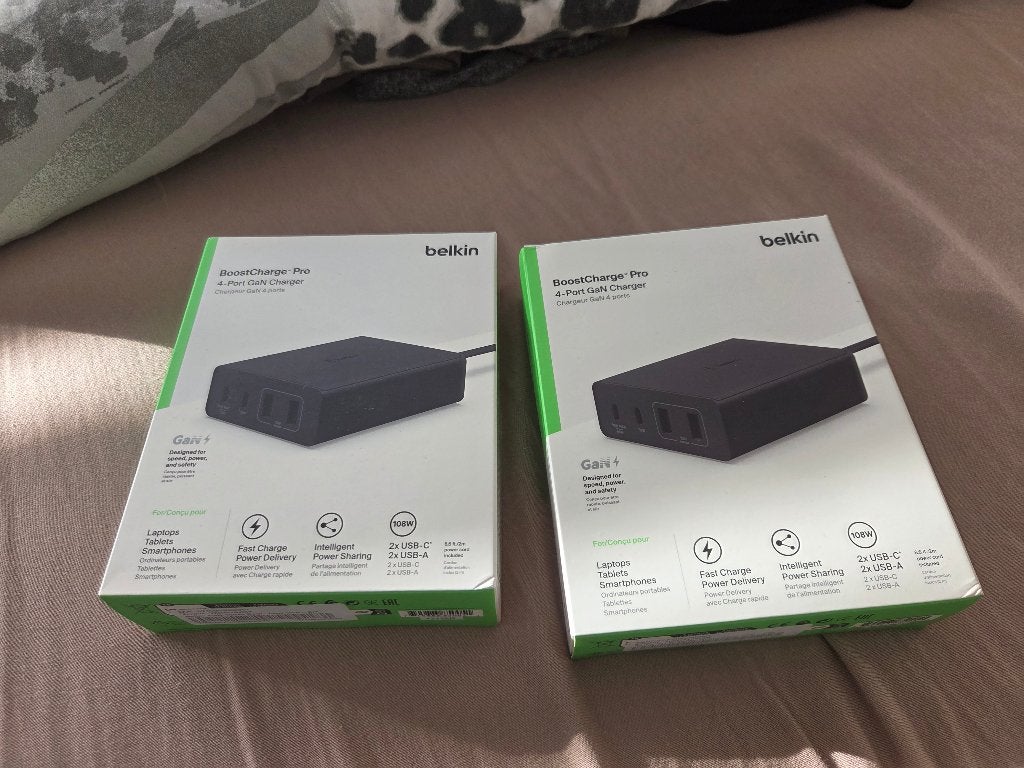 Belkin Boost Charge Pro 4-Port GaN Charger 108 watt, Ophalen of Verzenden, Nieuw