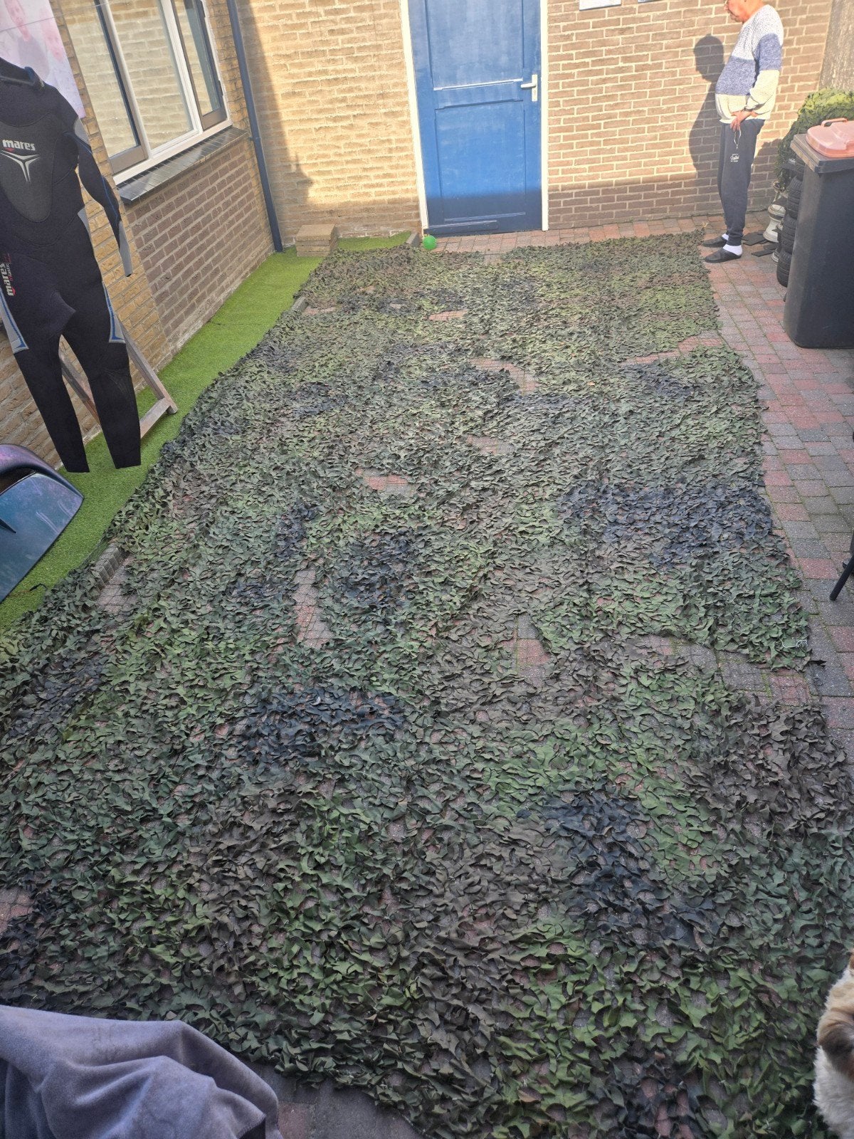 2x camouflage net, Verzamelen, Ophalen of Verzenden, Landmacht, Nederland, Overige typen
