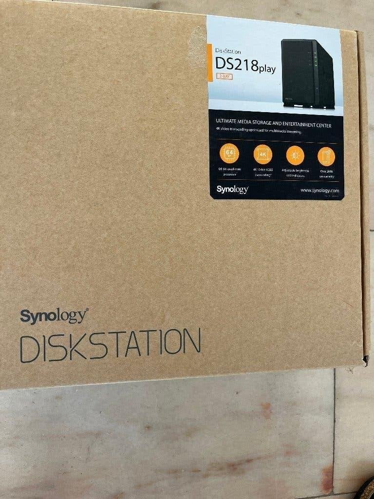 Synology NAS DS218play, Computers en Software, Harde schijven, Intern, Gebruikt, Server, Ophalen of Verzenden