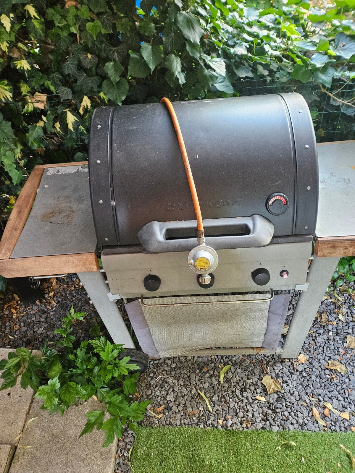 Gas BBQ met 3 branders, bakplaat en gietijzeren rooster, Ophalen