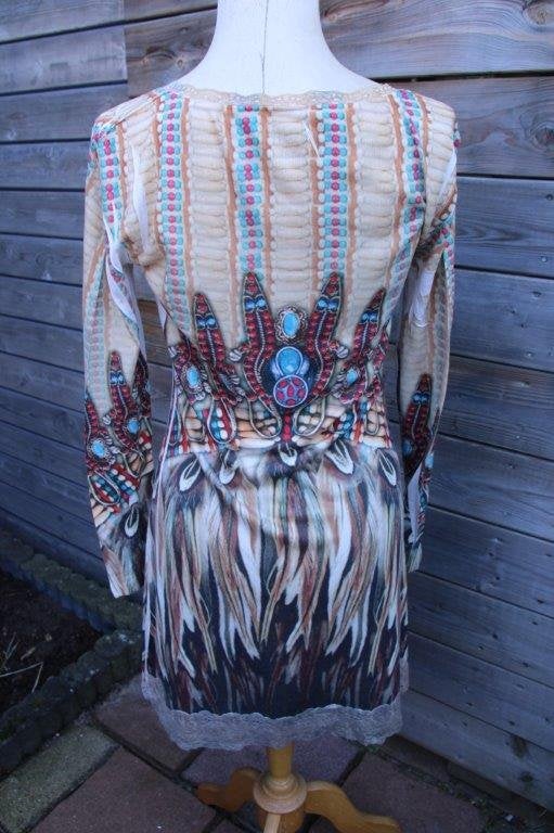 Jurk gekleurd Missy mt S/M Vaste prijs OPRUIMING, Kleding | Dames, Jurken, Maat 38/40 (M), Overige kleuren, Missy, Ophalen of Verzenden