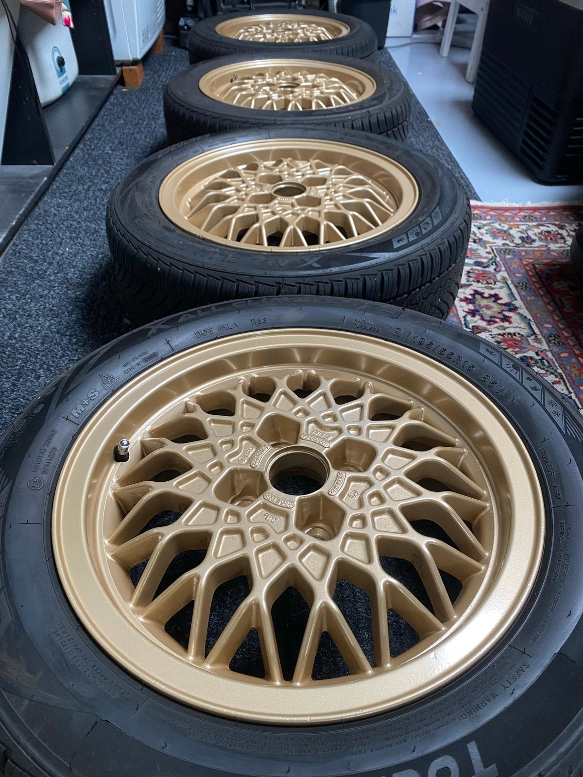 BBS Velgen nieuw gepoedercoat 195/55R15, Auto-onderdelen, Banden en Velgen, Ophalen, Gebruikt, 15 inch, Banden en Velgen