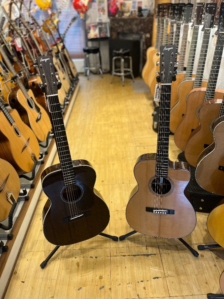 Bourgeois Downeast Hog Top 00-14 & OMCE Soloist, Ophalen, Nieuw, Western- of Steelstringgitaar, Met koffer