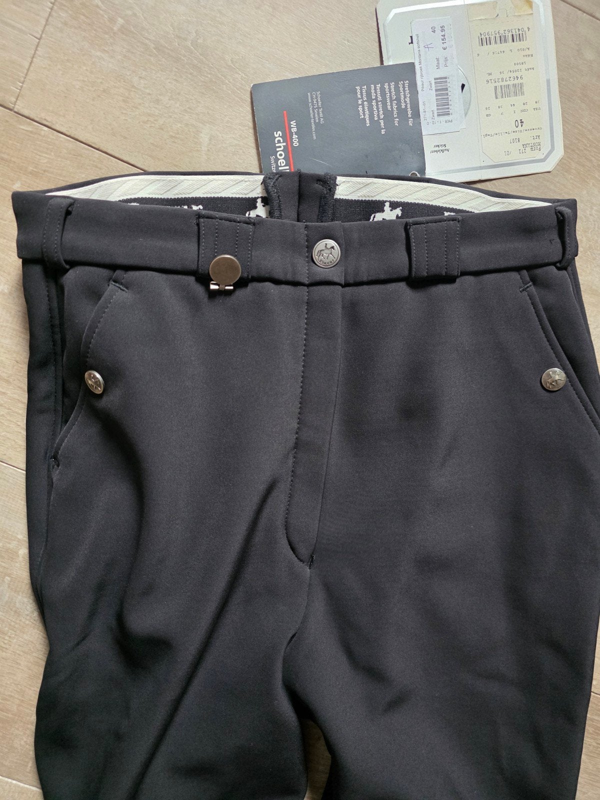 Pikeur rijbroek Montana softshell, maat 40, Ophalen, Dressuur, Nieuw, Zwart