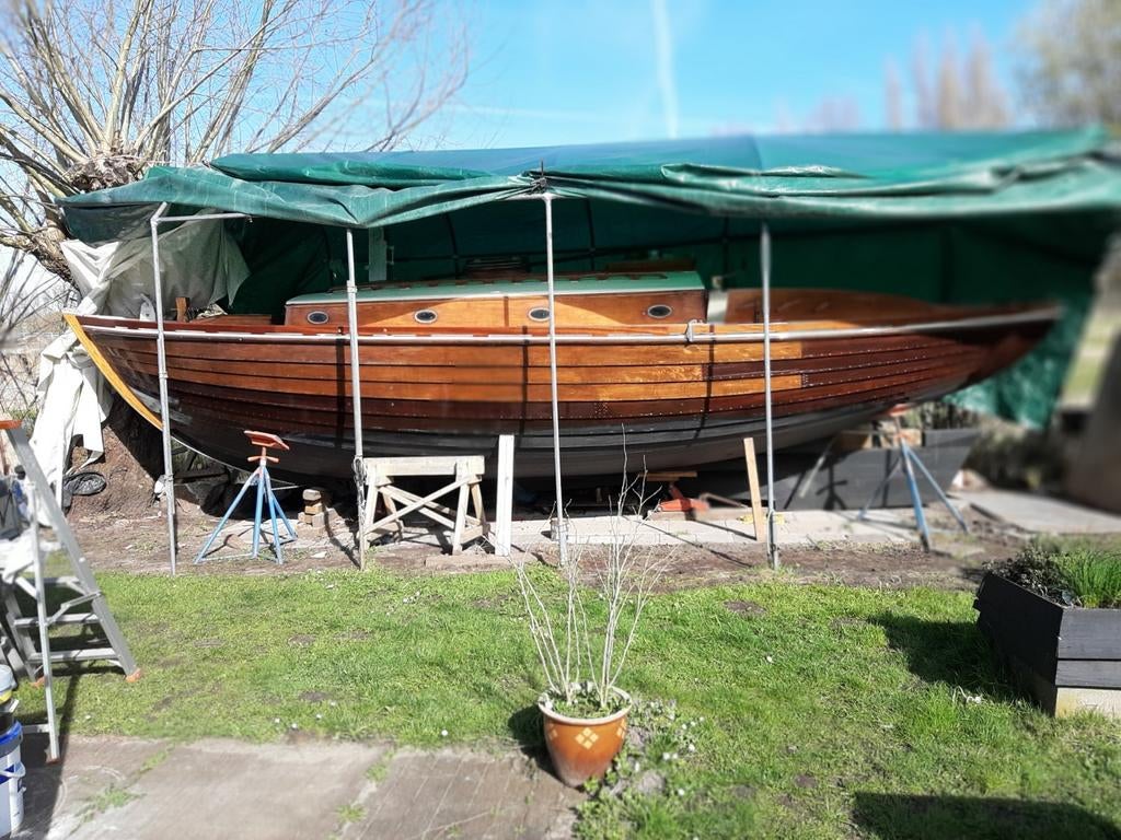 Klassiek zeiljacht 29 voet, deels gerestaureerd, Ophalen, Gebruikt, Hout, Benzine
