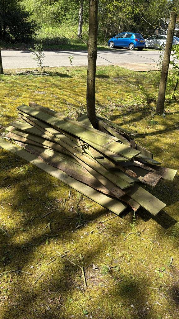 Gratis hout, Ophalen, Overige typen, Zo goed als nieuw, Minder dan 200 cm