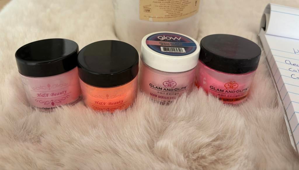 Acryl poeder - Glam And Glits/ H&F Beauty, Ophalen of Verzenden, Zo goed als nieuw, Handen en Nagels