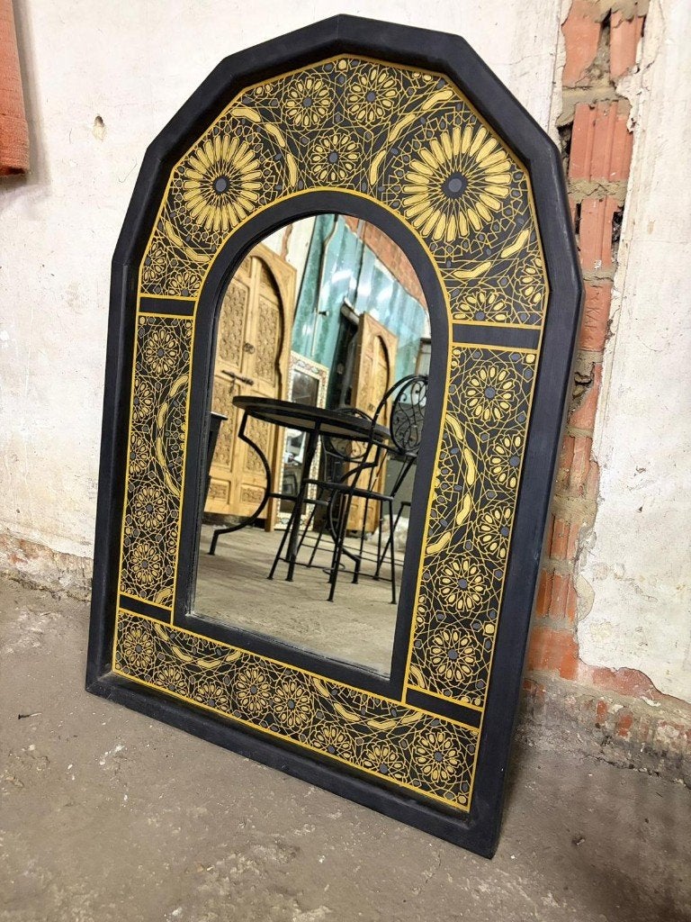 Artisinale Marokkaanse spiegel handgemaakt, 100 tot 150 cm, Nieuw, Ophalen of Verzenden, Overige vormen