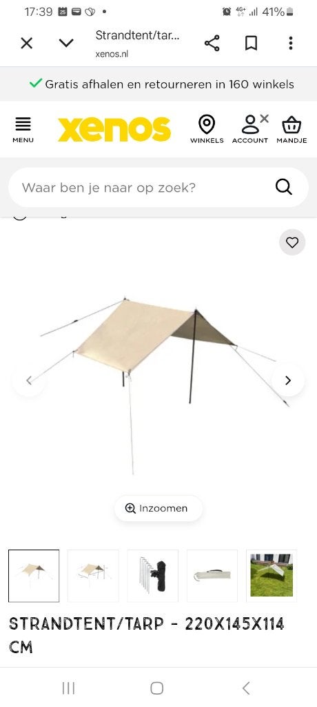 Tarp, Ophalen of Verzenden, Zo goed als nieuw