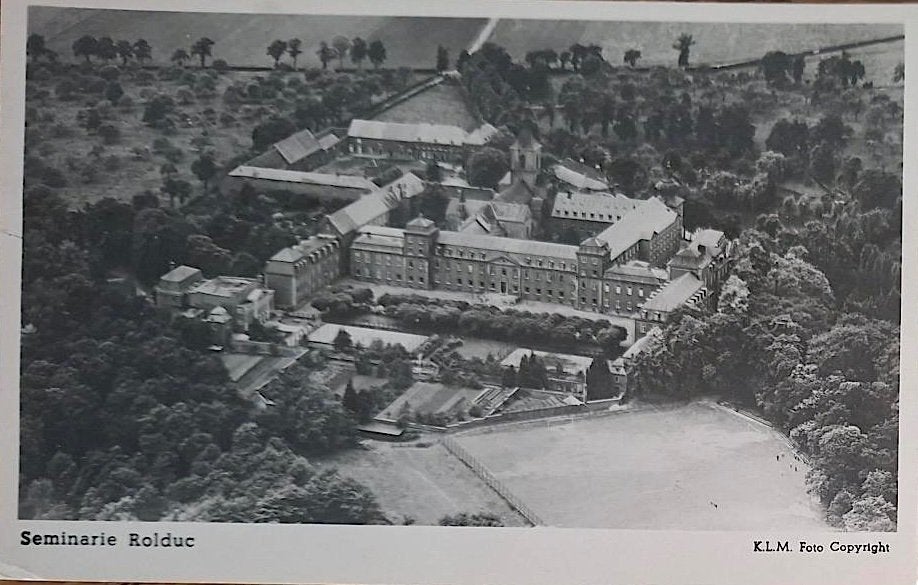 Kerkrade- Luchtopname Rolduc 1952, Verzenden, 1940 tot 1960, Gelopen, Limburg
