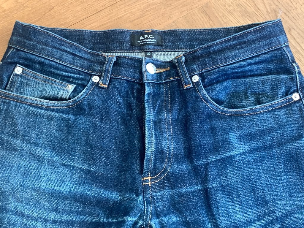 APC New Standard jeans maat 30, Blauw, W32 (confectie 46) of kleiner, Ophalen of Verzenden, A.P.C.