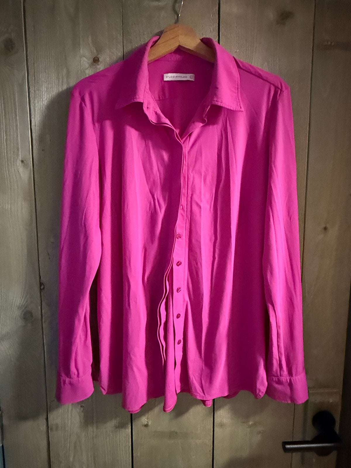 Studio Anneloes Poppy blouse Fuchia Travel stof Maat L, Ophalen of Verzenden, Gedragen, Maat 42/44 (L), Roze
