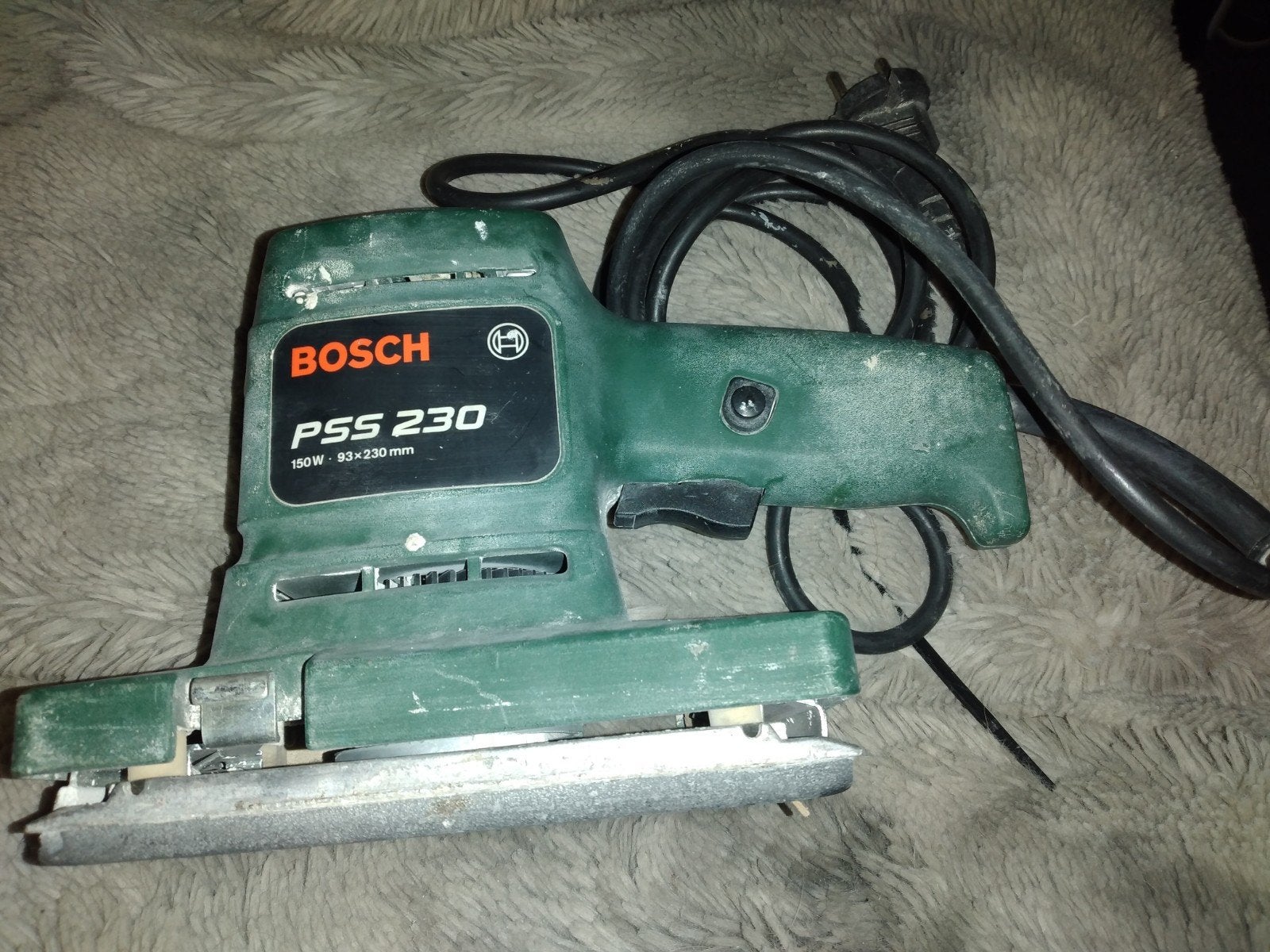 Bosch PSS 230 Vlakschuurmachine - Gebruikt, Ophalen of Verzenden, Gebruikt, Minder dan 600 watt, Vlakschuurmachine