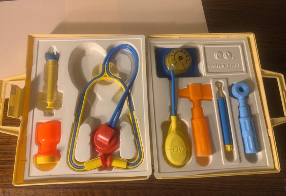 Vintage Fisher-Price Medical Kit 1977 - Compleet Speelgoed, Ophalen of Verzenden