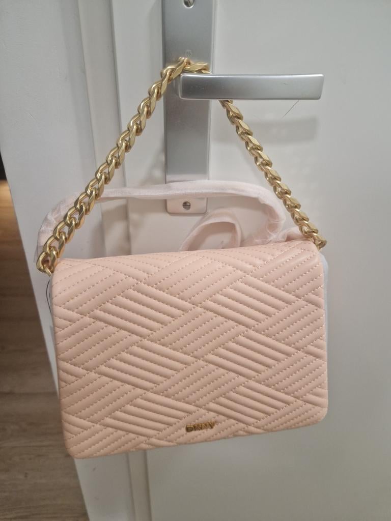 DKNY Leren Crossbody Handtas - Nieuw met label, Ophalen of Verzenden, Nieuw, Roze, Handtas