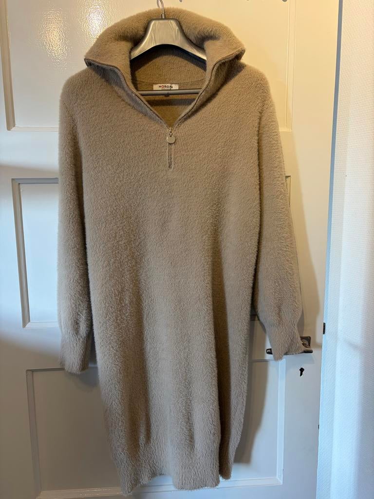 Morgan jurk, Maat 38/40 (M), Beige, Ophalen of Verzenden, Zo goed als nieuw