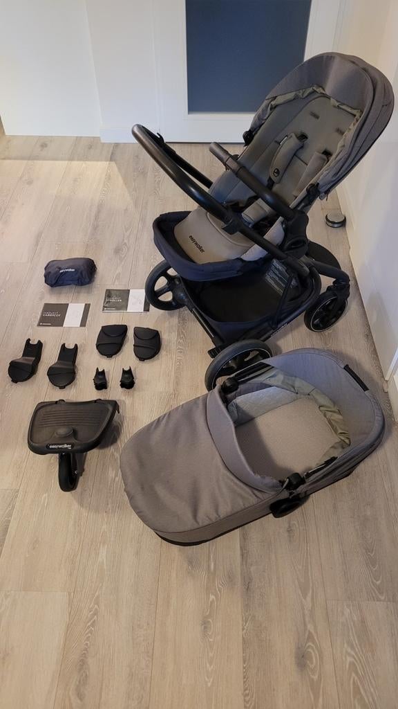 Complete set! Easywalker Harvey 3 Premium kinderwagen, Zo goed als nieuw, Verstelbare duwstang, Ophalen, Kinderwagen