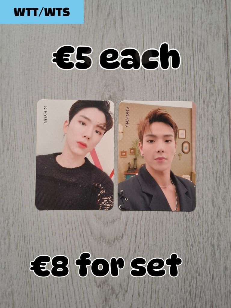 WTT/WTS MonstaX Photocards Kpop, Verzamelen, Overige Verzamelen, Ophalen of Verzenden, Nieuw