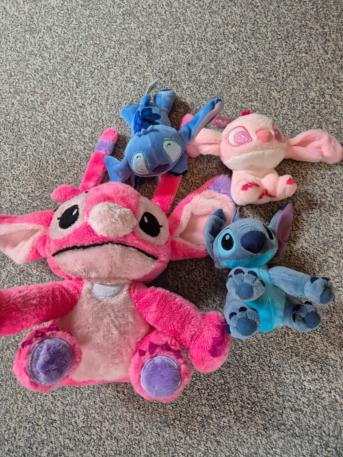 Disney Stitch en Angel knuffels - set van 4, Kinderen en Baby's, Speelgoed | Knuffels en Pluche, Disney, Overige typen, Ophalen of Verzenden