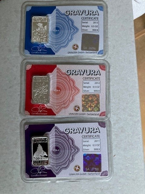gravura suisse, Ophalen of Verzenden, Zilver