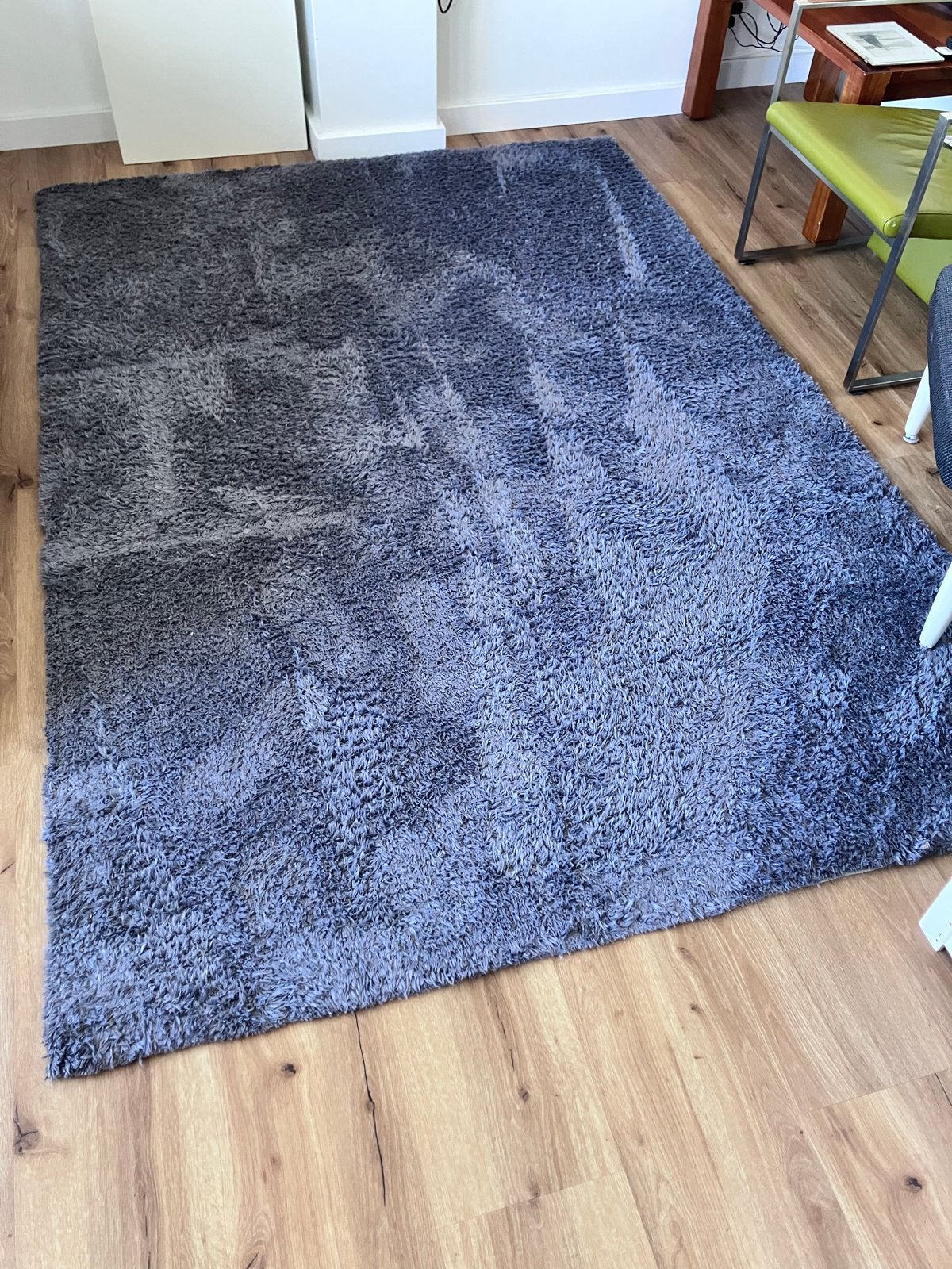 Zacht grijs vloerkleed, Huis en Inrichting, Gebruikt, 150 tot 200 cm, 200 cm of meer, Ophalen of Verzenden