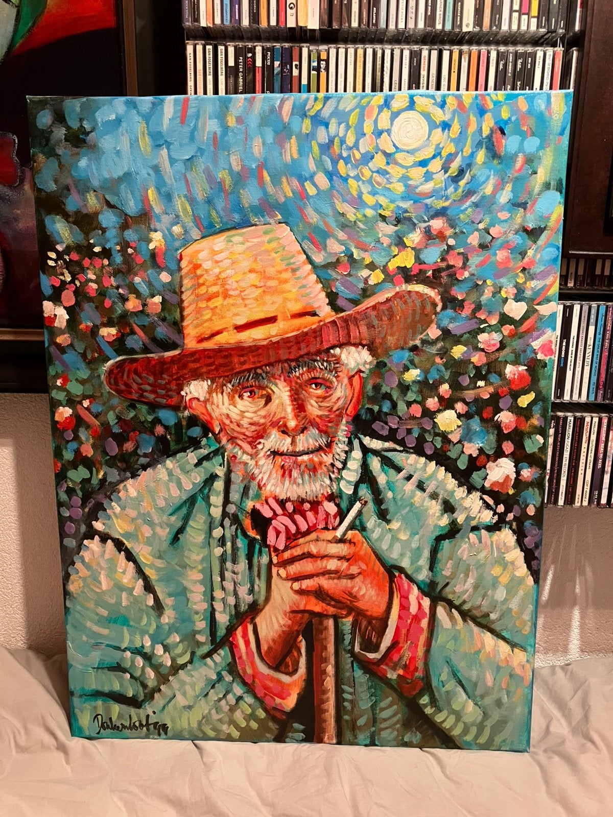 orgineel acrylverfschilderij Donkersloot weekendaanbieding!!, Antiek en Kunst, Ophalen
