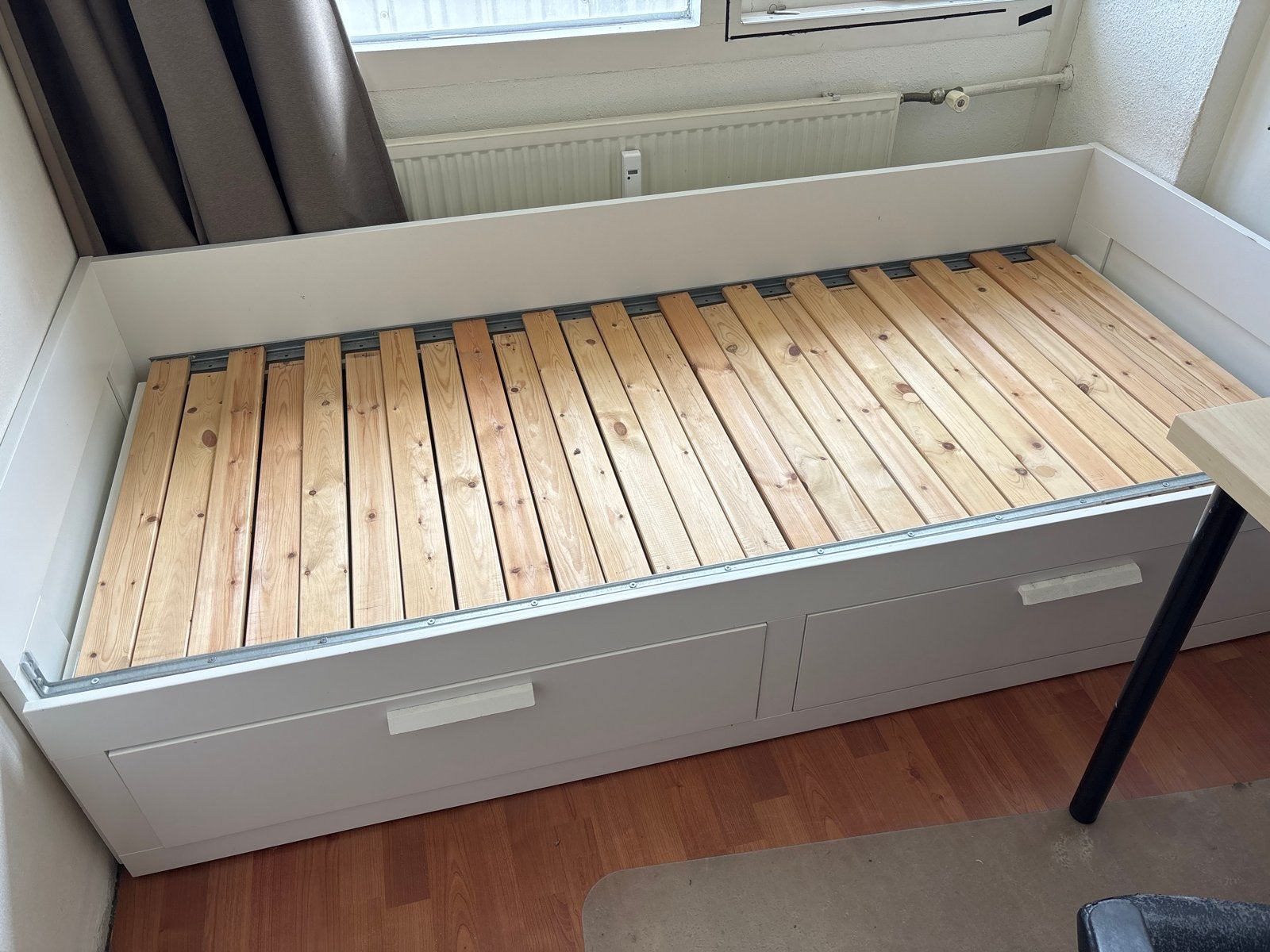 IKEA bed 200x90 met lades - Eenpersoonsbed, Ophalen, Gebruikt, 90 cm, Eenpersoons