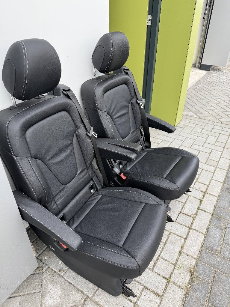 Mercedes V‑Class Stoelen 2016 – Origineel Lugano Leder, Ophalen, Gebruikt, Mercedes-Benz