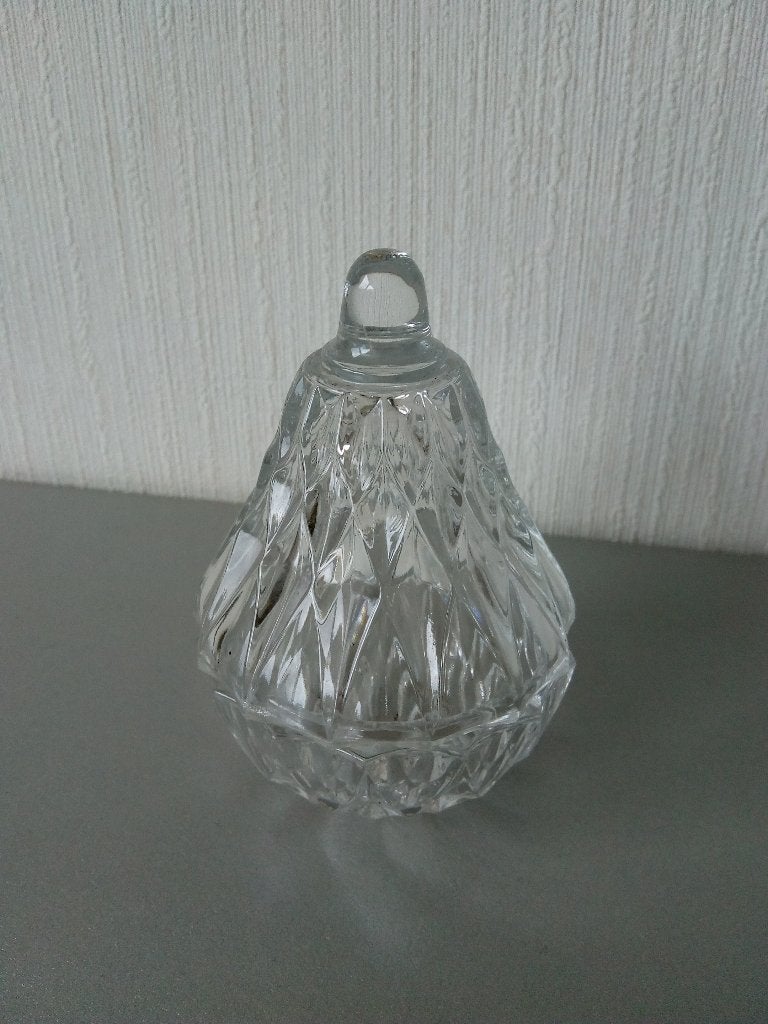 Glazen schaaltje met deksel, Ophalen of Verzenden, Gebruikt, Glas
