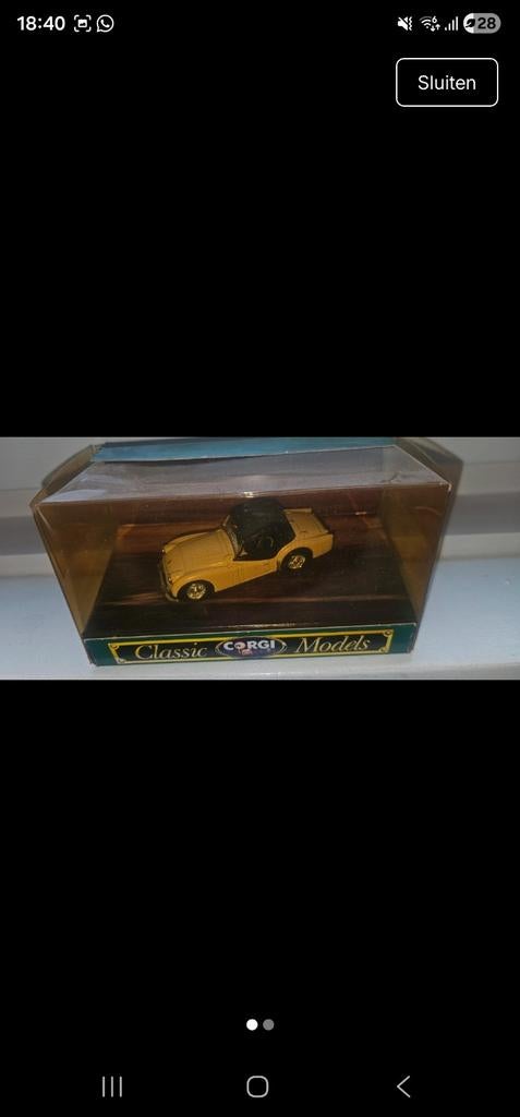 Corgi Classic Models Triumph TR3A, Hobby en Vrije tijd, Modelauto's | 1:43, Verzenden, Zo goed als nieuw, Auto, Corgi