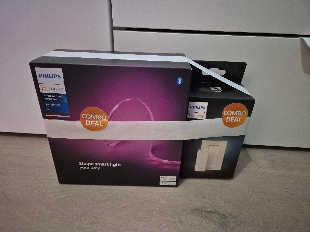 [NIEUW] Philips Hue Solo LED-strip 3m + Dimmer Switch, Nieuw, Bluetooth, Smart lamp, Meerkleurig